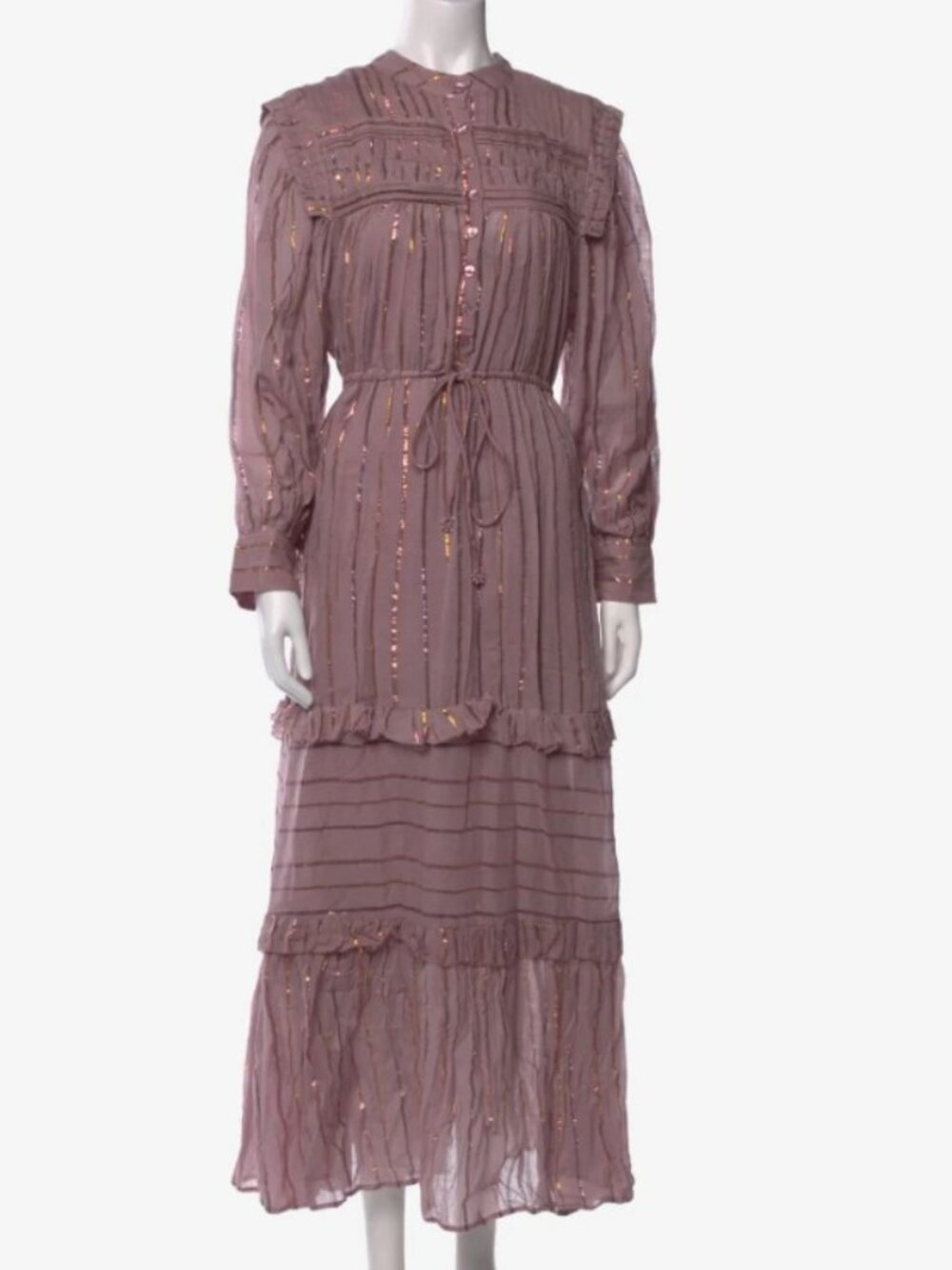 NWT Farm Rio Sparkle Striped Maxi Dress